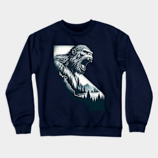 Roaring Bigfoot & California Essence - Double Exposure Tribute Crewneck Sweatshirt